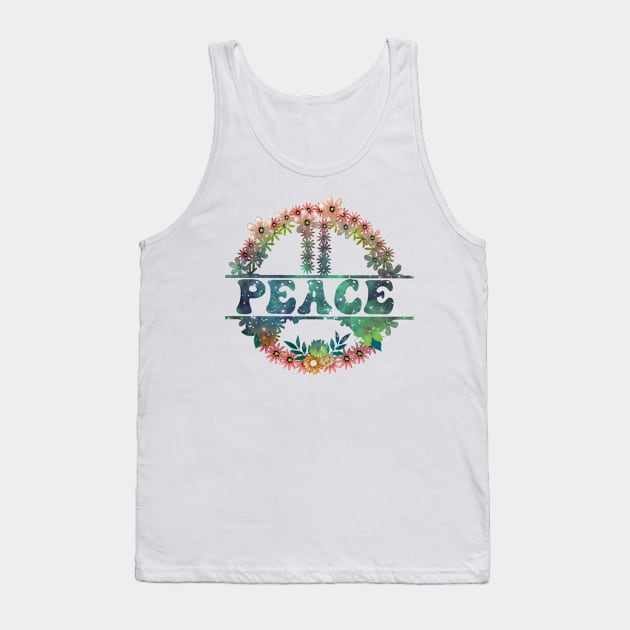 Peace Wreath Tank Top by starwilliams